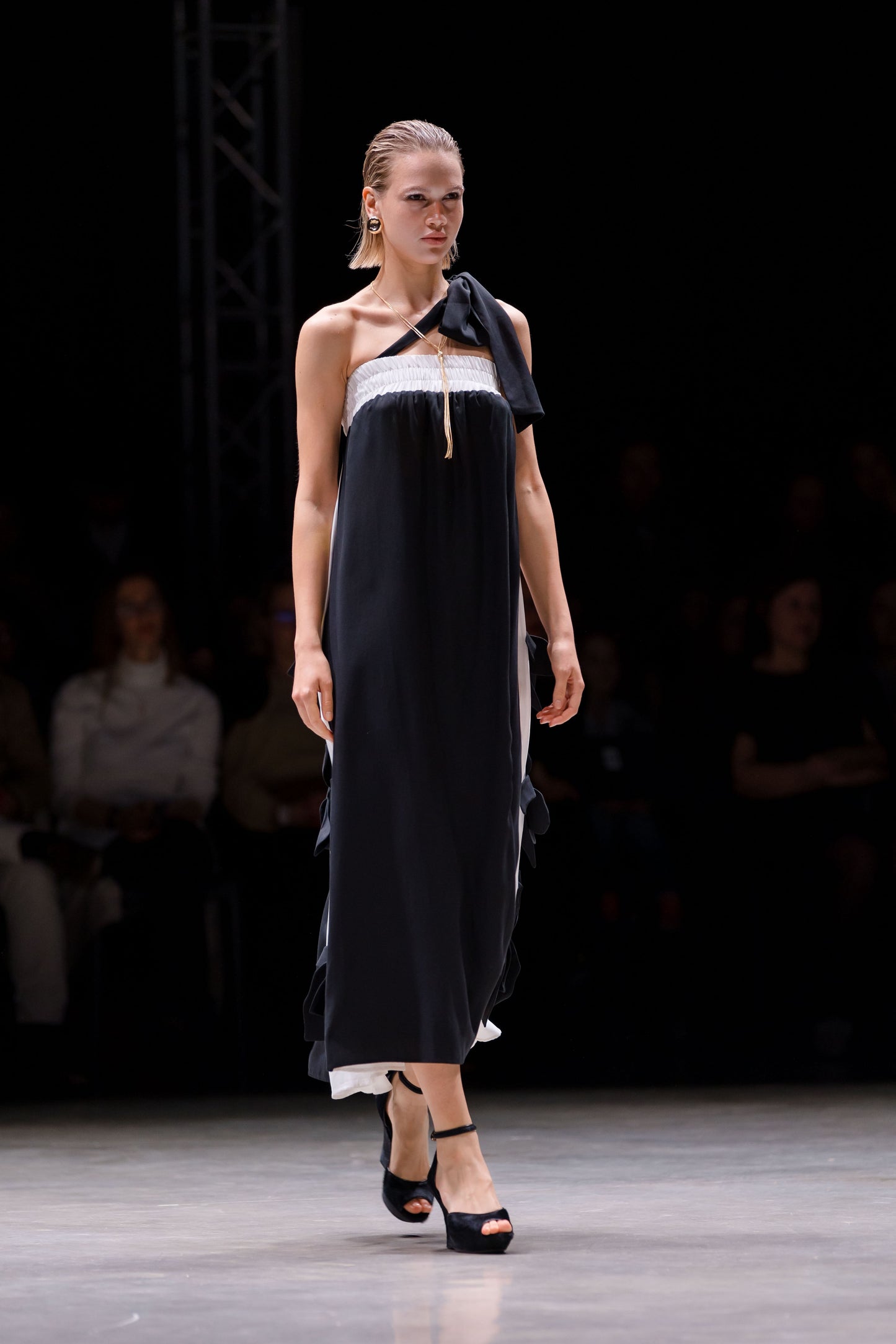 Designer Bustier Dress Black