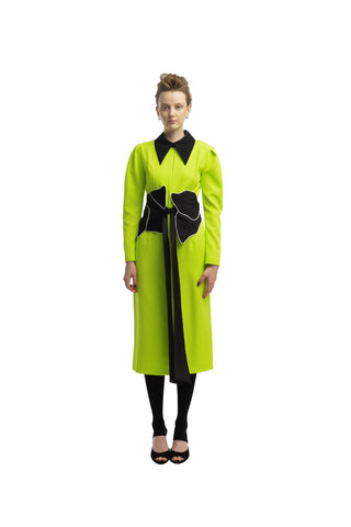 Formal Midi Dress Lime Green