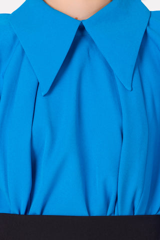 Designer Blouse Bright Blue