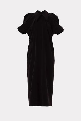 Designer Midi Dress Black