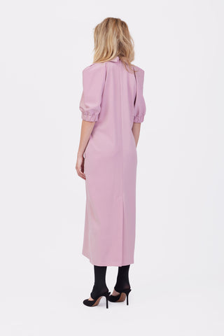 Designer Midi Dress Powder Pink