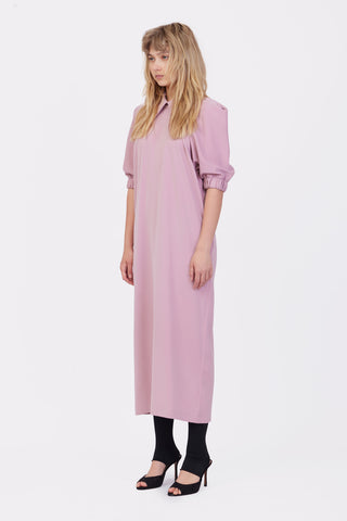 Designer Midi Dress Powder Pink