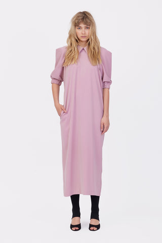 Designer Midi Dress Powder Pink