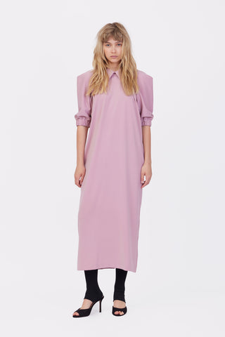 Designer Midi Dress Powder Pink