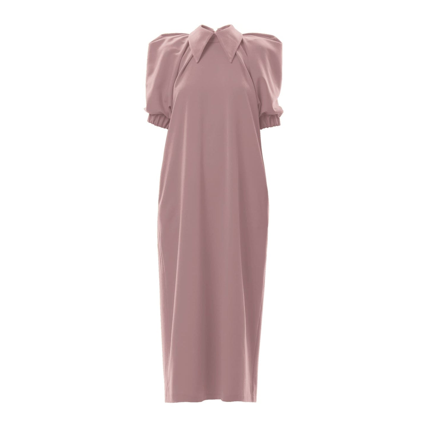 Designer Midi Dress Powder Pink
