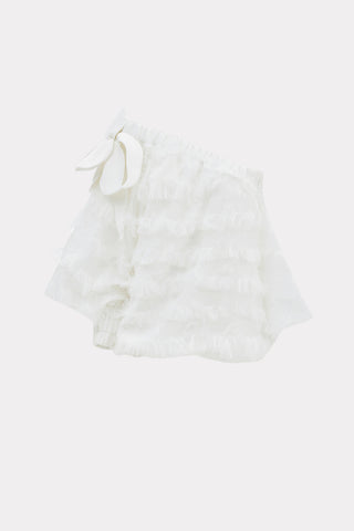 Designer Off-Shoulder Blouse White