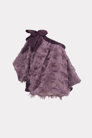 Designer Off-Shoulder Blouse Dusty Rose