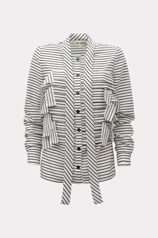 Designer Striped Thin Viscose Shirt
