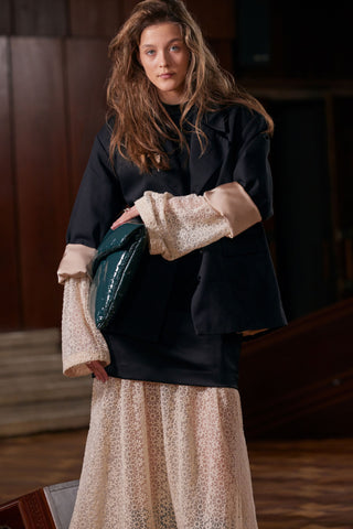 Designer T-Shirt Style Long Dress Black
