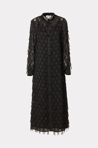 Elegant Slip Dress With Sheer Cape