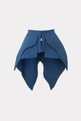 Sculpted Peplum Belt Blue