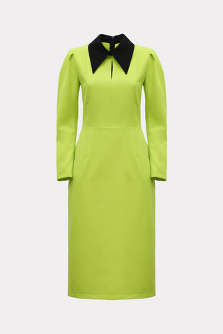 Formal Midi Dress Lime Green