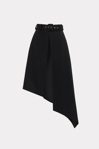Luxe Asymmetrical High Waist Belt Black