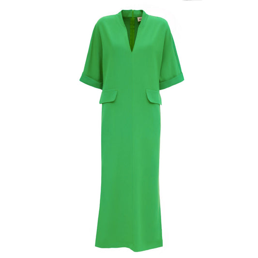 Maxi Dress With Pockets Green