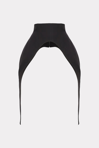 Minimalist Black Waist Corset For Layering Black