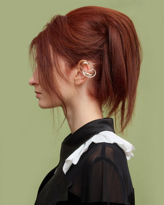 Conceptual Romantic Velvet Shirt Black