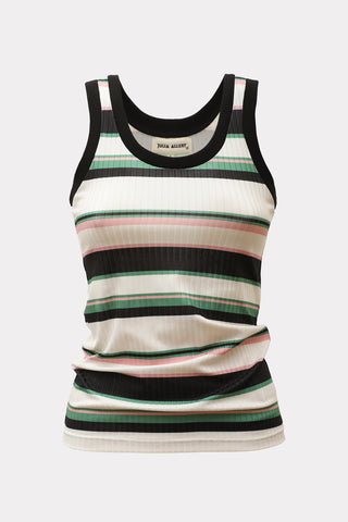 Rib Tank Top Striped