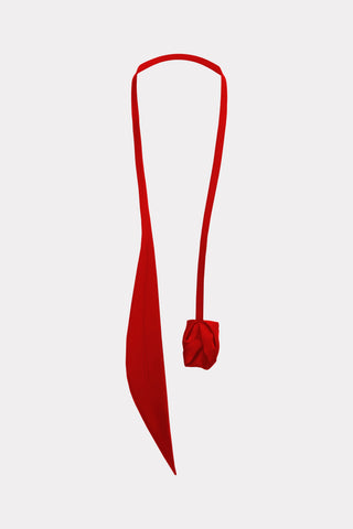 Versatile Transformable Handmade Tie-Belt Red