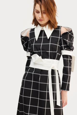 Self Tie Waist Belt Sash White