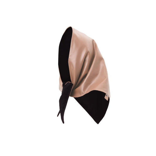 Rose Faux Leather Shawl Scarf