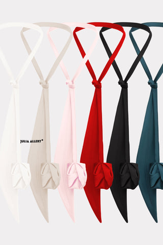 Versatile Transformable Handmade Tie-Belt Ivory