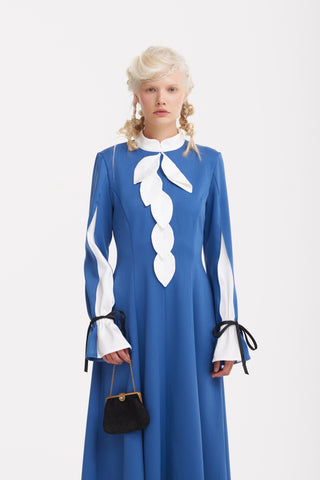 Cocktail Ankle-Length Dress – Blue