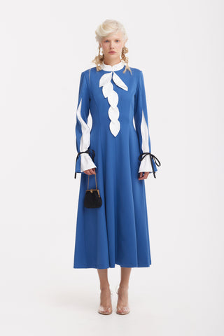 Cocktail Ankle-Length Dress – Blue