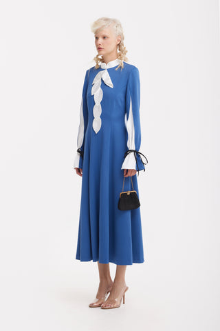 Cocktail Ankle-Length Dress – Blue