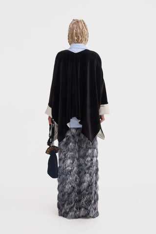 Textured High-Waist Pants – Charcoal Gray