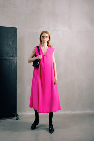 Sleeveless Maxi Dress Pink