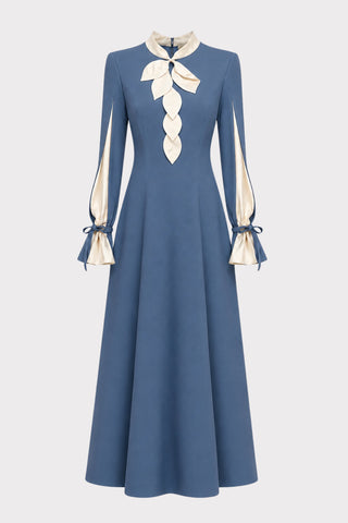 Cocktail Ankle-Length Dress – Blue