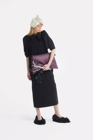 Designer Midi Dress Black