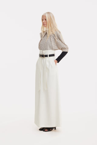 Designer Blouse Crepe Polka Dot