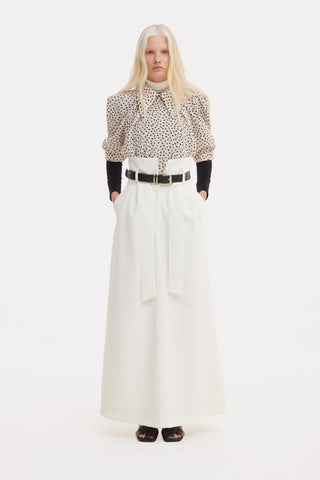Designer Blouse Crepe Polka Dot