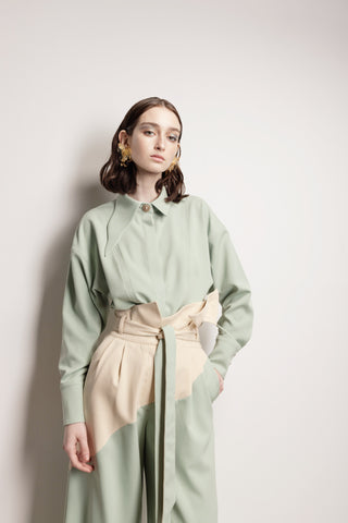 Tailored Relaxed Shirt Mint Green