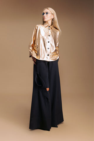 Loose Fit Shirt Metallic Bronze