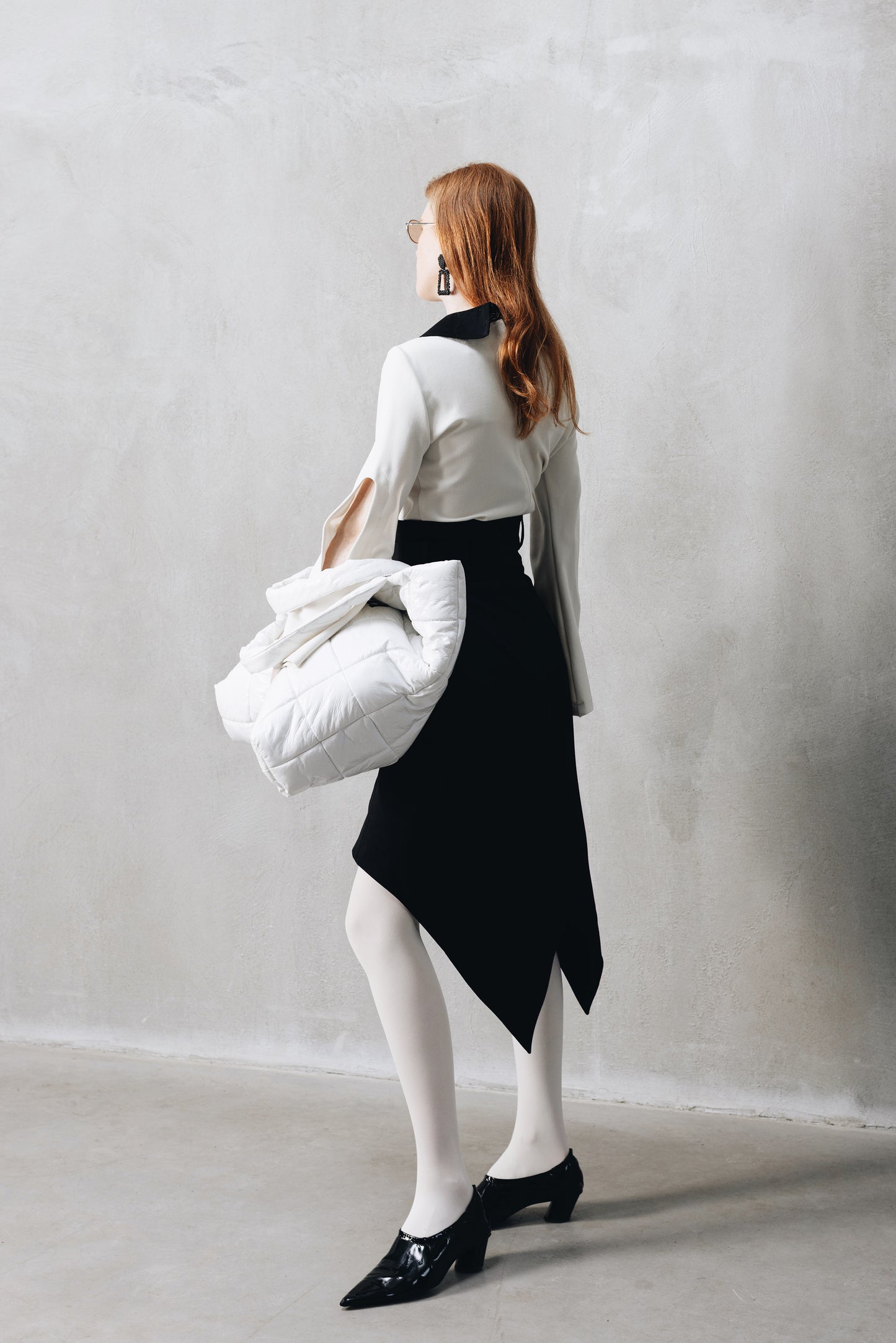 Fashion Shorts With Skirt Overlay Black