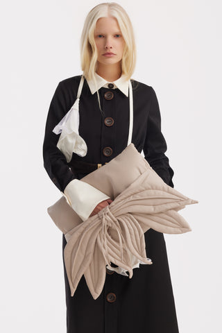 Monochrome Midi Shirt Dress – Black & White