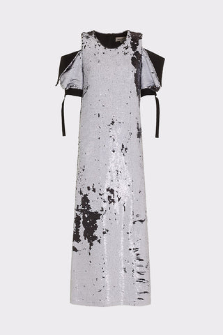 A-Line Dress With Reversible Sequins
