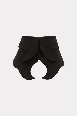 Artisan Curved Layered Waist Belt - Black