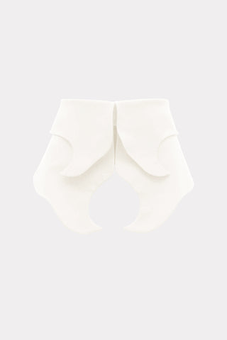 Artisan Curved Layered Waist Belt - White