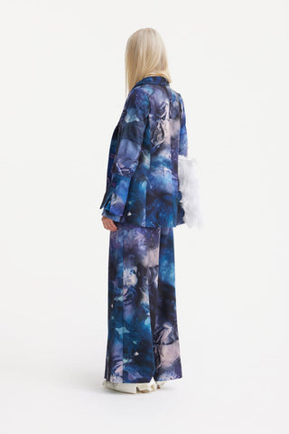 Artistic Design Long-Sleeve Shirt Abstract Print Blue - Julia Allert