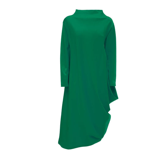Asymmetrical Jersey Dress Green