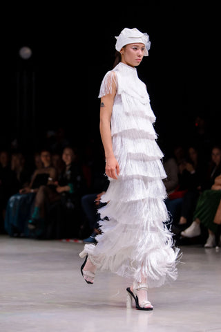 Avant-Garde Brimless Hat White - Julia Allert