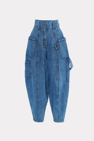 Baggy Wide Leg Cargo Jeans - Julia Allert