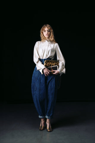 Baggy Wide Leg Cargo Jeans - Julia Allert