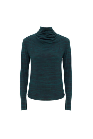 Basic Long Sleeve Top Dark Green