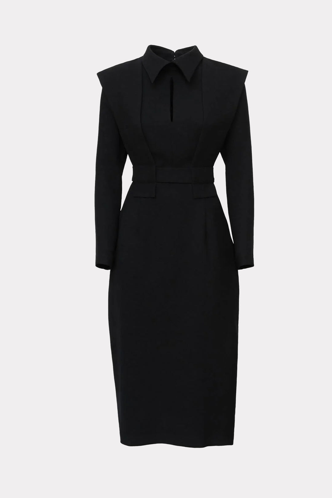 Black Fashion Fitted Midi Dress M Black Fashion Fitted Midi Dress M
