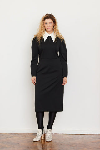 Black Formal Midi Dress - Julia Allert