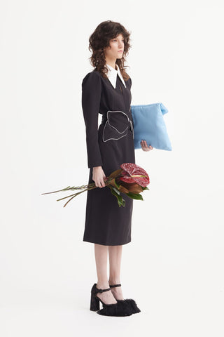 Black Formal Midi Dress - Julia Allert